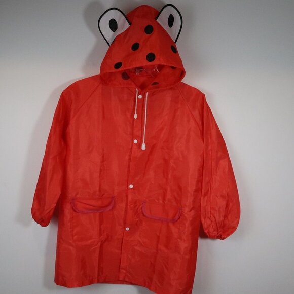 Cloud 9 Kid's Ladybug Raincoat 5-12Y Red - Picture 3 of 11